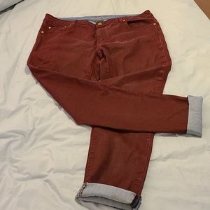 MICHAEL KORS burgundy jeans